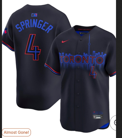 Custom Men Toronto Blue Jays blue Nike MLB Limited Jersey